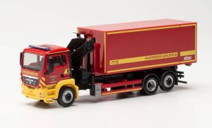 HER096775 - MAN TGS M 6X4 avec grue et caisse mobile FIRE BRIGADE