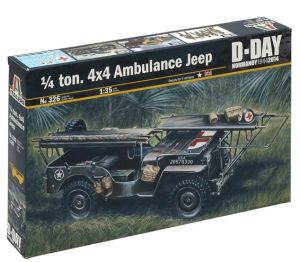 TON. 4x4 AMBULANCE JEEP à assembler et à peindre