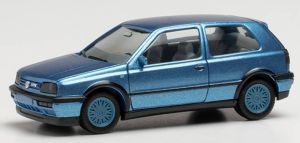 HER034074-002 - VOLKSWAGEN Golf III VR6 Bleue métallisé