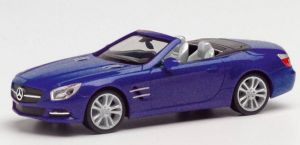 HER034838-002 - MERCEDES SL Cabriolet bleue métallisé