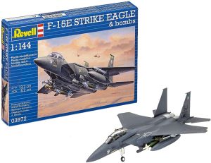 Avion F-15E STRIKE EAGLE & bombs à assembler et à peindre