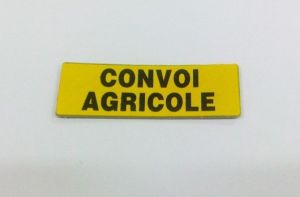 ART04611 - Panneau convoi agricole 38x13mm