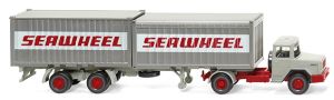 WIK052402 - MAGIRUS 4x2 avec remorque porte container SEAWHEEL