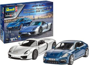 REV05681 - Ensemble Porsche avec peinture et colle à assembler et à peindre