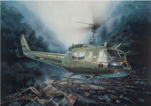 ITA0849 - Hélicoptère UH-1D Slick Iroquois à assembler et à peindre
