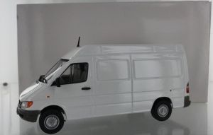 Miniature Mercedes-Benz Sprinter Blanc 1/40 Diecast - Jouet Enfant Ou Collection