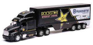 NEW10963 - PETERBILT 6x4 avec remorque 3 Essieux ROCKSTAR Husqvarna