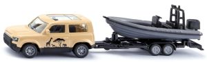 SIK1126 - LAND ROVER Defender - SAFARI avec bateau sous blister