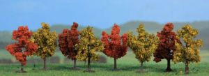 HEK1141 - 8 Arbres d'automne 4 cm