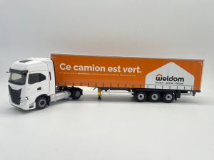 ELI118067 - IVECO S-Way NP 4x2 2021 avec remorque bâchée 3 Essieux – Transport WELDOM