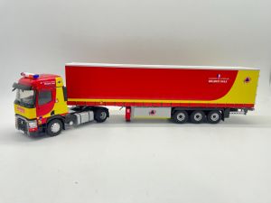 ELI118103 - RENAULT T460 4x2 avec remorque bâchée 3 Essieux sécurité civile Sapeurs pompiers