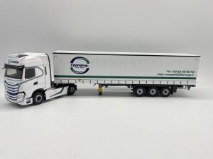 ELI118107 - IVECO S-Way 4x2 2021 avec remorque bâchée 3 Essieux – Transport TRANSPHIL