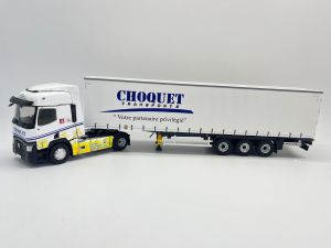 ELI118161 - RENAULT T480 4x2 2021 décor Colza avec remorque 3 Essieux – Transport CHOQUET