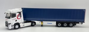 ELI118181 - RENAULT T520 High 2021 4x2 avec remorque bâché 3 Essieux Transports CHANET