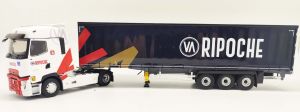 ELI118313 - RENAULT T High 4x2 2021 avec remorque Tautliner bâchée  3 Essieux - Transports RIPOCHE