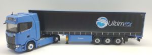 ELI118326 - SCANIA 590 S V8 4x2 avec remorque bâchée Tautliner 3 Essieux - Transport ULTIMEX