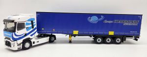 ELI118491 - RENAULT T High 4x2 2023 avec remorque bâchée 3 Essieux COMBRONDE - Multimodal