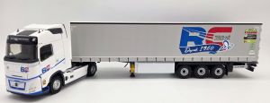 ELI118633 - VOLVO FH Aero 4x2 avec remorque bâchée 3 Essieux ROUILLE & COULON