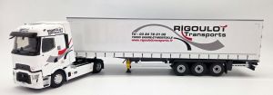 ELI118652 - RENAULT T High 4x2 avec remorqu bâchée 3 Essieux - Transport RIGOULOT