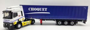 ELI118885 - RENAULT T 480 4x2 2021 avec remorque bâchée 3 Essieux transports CHOQUET