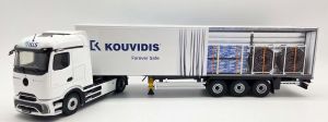 ELI118886 - MERCEDES-BENZ eActros 600 4x2 avec remorque bâchée 3 Essieux KOUVIDIS