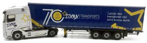 ELI118918 - DAF XG 4x2 avec remorque Tautliner 3 Essieux Transports IDOUX 70 ans