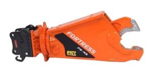 GF118-1O - Cisaille à ferraille FORTRESS 45-R avec attache 9mm OilQuick pour pelle de 40 Tonnes
