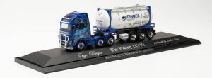 HER122184 - VOLVO FH GL 6X2 avec semi remorque conteneur citerne XL INGO DINGES
