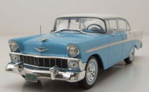 WBXWB124248 - CHEVROLET Bel Air 4 portes Hardtop 1956 Bleu et blanc