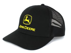 1308-3344-BK - Casquette Noire JOHN DEERE dos en maille
