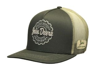 MC13080461OV - Casquette verte avec arrière en fillet beige JOHN DEERE