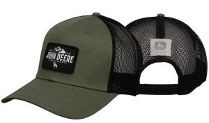 MC13080622OV - Casquette Kaki avec arriéré en maille noire JOHN DEERE