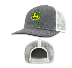 MC13083346HG - Casquette maille grise et blanche JOHN DEERE