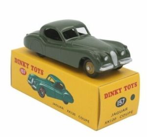 Jaguar XK120 Coupé Vert - Modèle Réduit Dinky Toys Atlas édition Limitée Réf.157