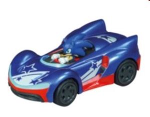 CARRERA15817074-C - Voiture à friction bleu avec étoile SONIC The Hedgehog - Sonic