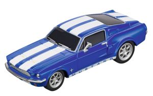CARRERA15817085-B - FORD Mustang 1967 bleu et blanche à friction
