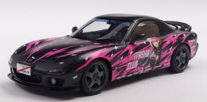 SOL1810605 - MAZDA RX7 FD3RS 1999 noir et rose - SOLIDO WORKS ITASHA CLUB