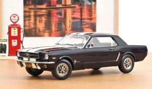 NOREV182805 - FORD Mustang Coupé 1966 Bleu Brume Nocturne métallique