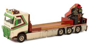 VOLVO FH4 8x4 porteur plateau avec grue de chargement PALFINGER PK65002SH VAN CAUDENBERG