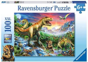 Puzzle 100 Pièces Au temps des dinosaure