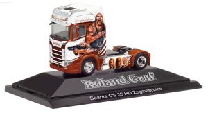 Herpa- Scania Maquette Camion CS 20 HD 6x2 Tracteur avec Pipes et P