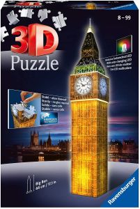 Puzzle 3D 216 Pièces Big Ben illuminé