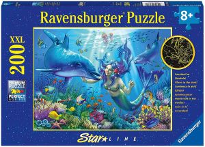 RAV136780 - Puzzle phosphorescent 200 Pièces Paradis sous-marin