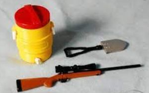 Fusil glacière et pelle