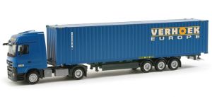 MERCEDES Actros LH08 avec porte container et container VERHOEK