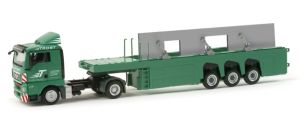 MAN TGX XL 4x2 avec remorque transport de verre 3 Essieux TROST