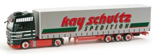 HER156493 - MAN TGX XXL 4x2 avec remorque bâchée 3 Essieux KAY SCHULTZ