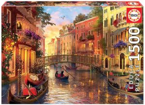 EDU17124 - Puzzle 1500 Pièces Couché de soleil à Venise