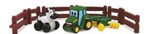 BRI37722AM6C - JOHNNY et ses amis "une vache avec tracteur et déchaumeur"