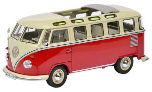 VW T1 Bus rouge et blanc